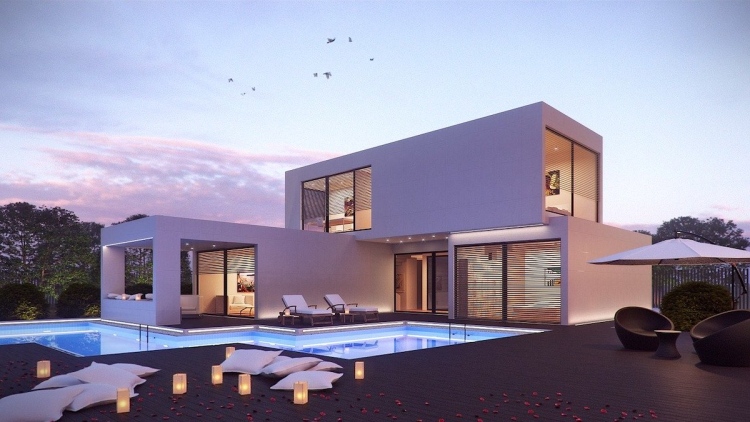 Casa moderna de lujo con piscina