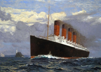 Lusitania by Norman Wilkinson, 1907