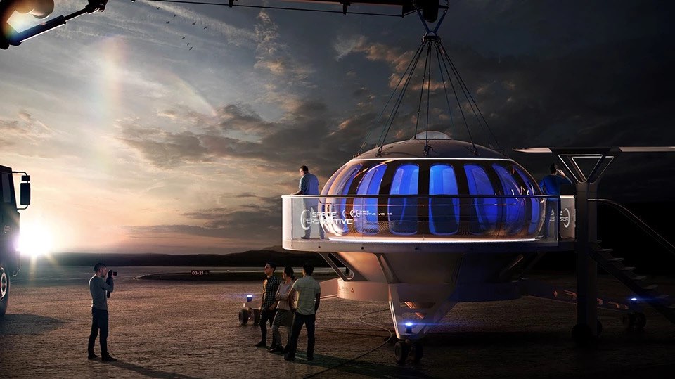 Nave espacial "Neptune": Un futurista globo aerostático que llevará a los turistas al borde del espacio por $125.000