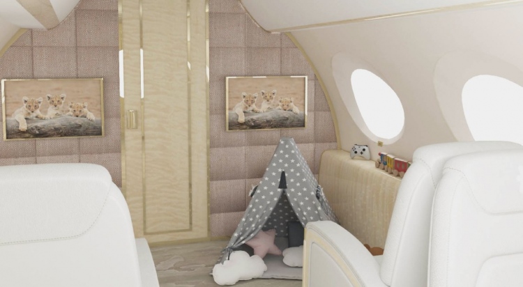 Lo último en jets privados: Así es la primera guardería infantil voladora del mundo