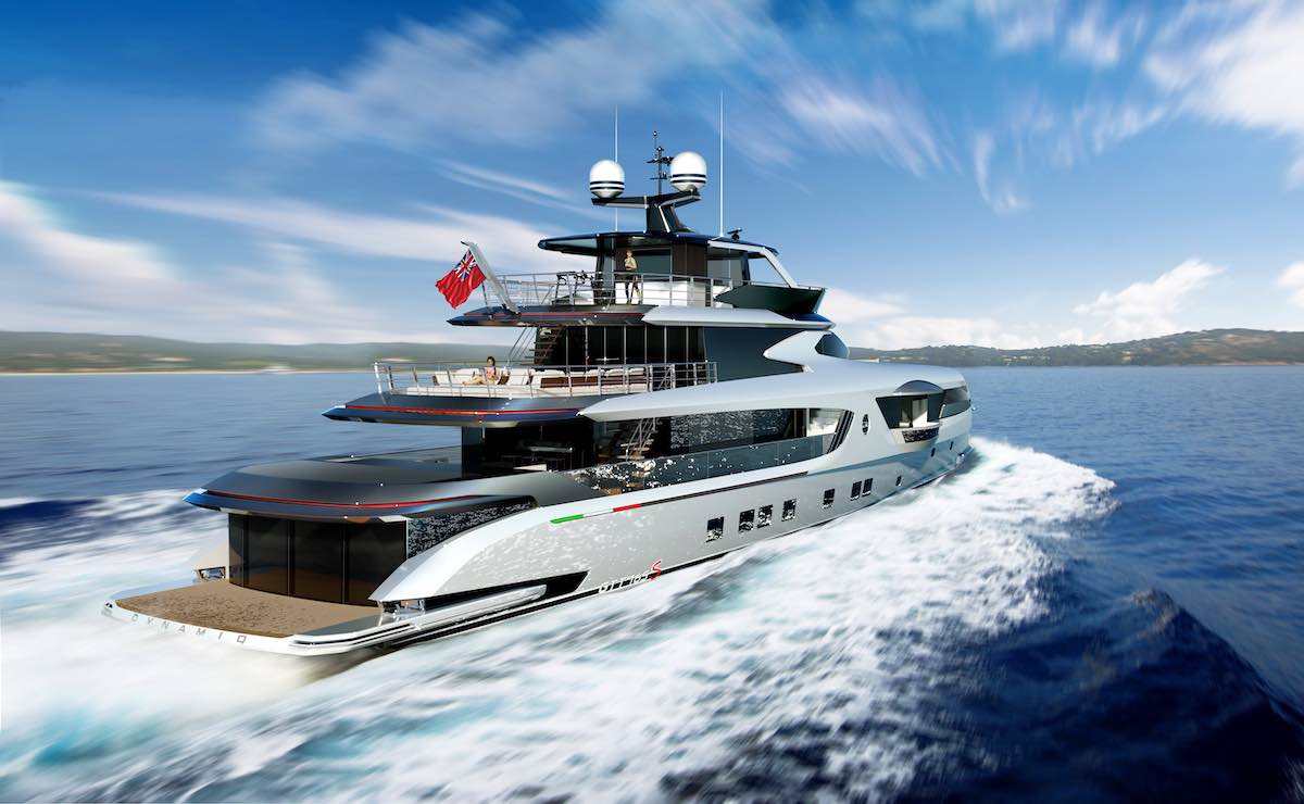 La nueva y elegante embarcación es ahora el modelo más grande del fabricante de yates.