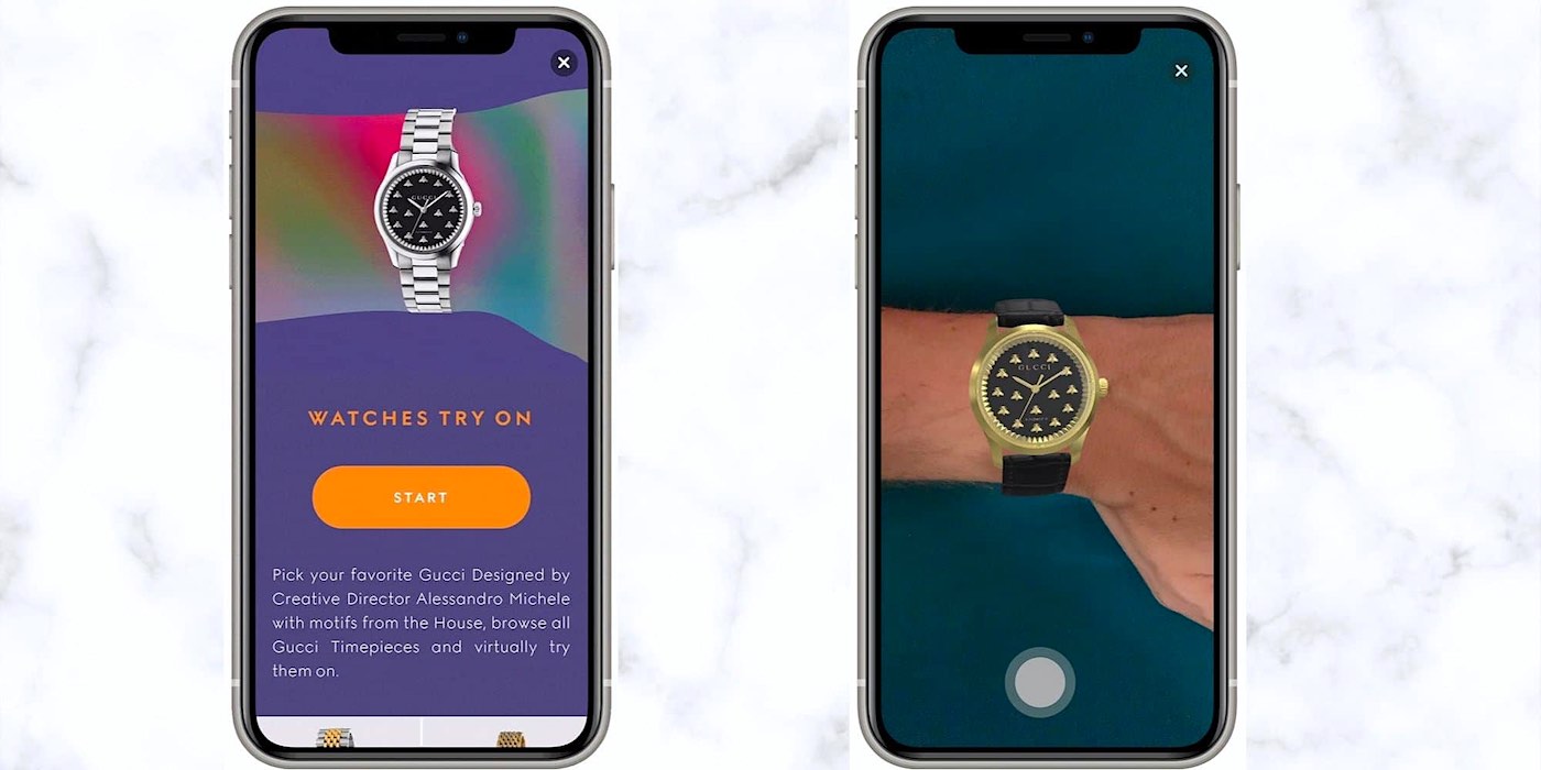 Ahora te puedes probar relojes virtualmente con la aplicación de Gucci para Smartphones