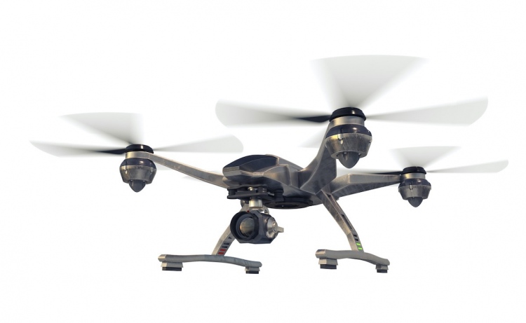 Drone cuadricóptero con cámara