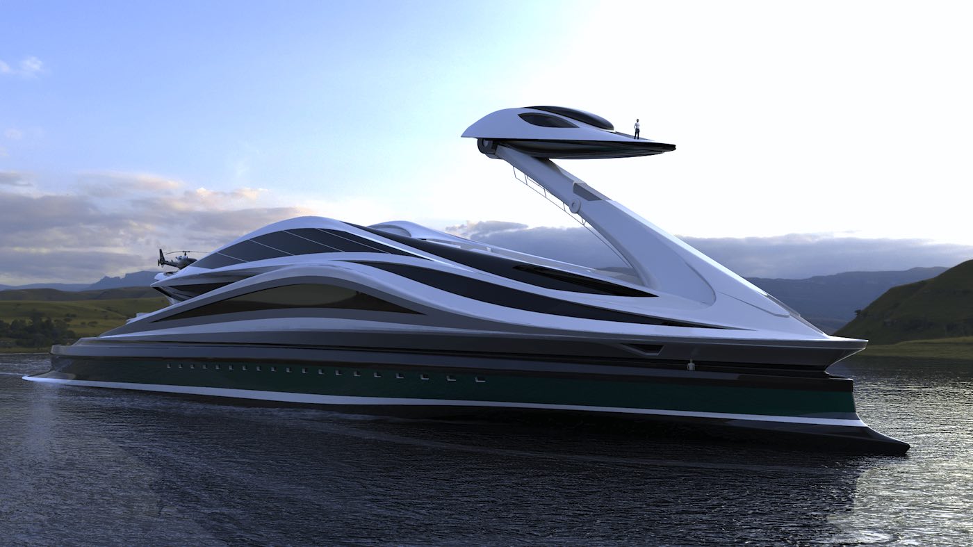 Lazzarini Design presenta el concepto de superyate Avanguardia de 137 metros