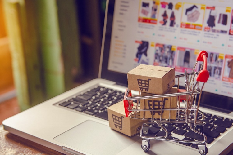 Concepto de compras online