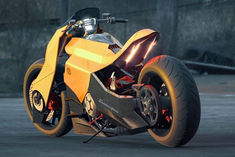 Este diseñador acaba de crear una bestial motocicleta Lamborghini bautizada Mangusta