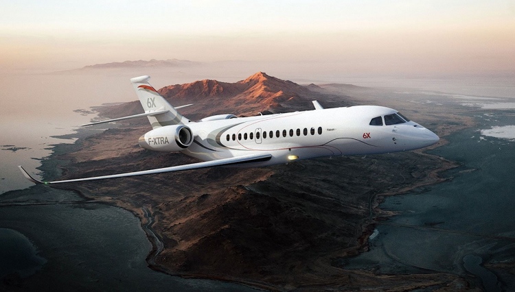 Dassault acaba de presentar un nuevo jet privado Falcon 6X de 47 millones de dólares que puede volar 5.500 millas náuticas