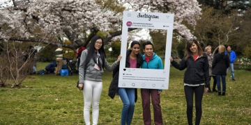 Festival de los cerezos en flor en el parque Queen Elizabeth, Vancouver, Canadá