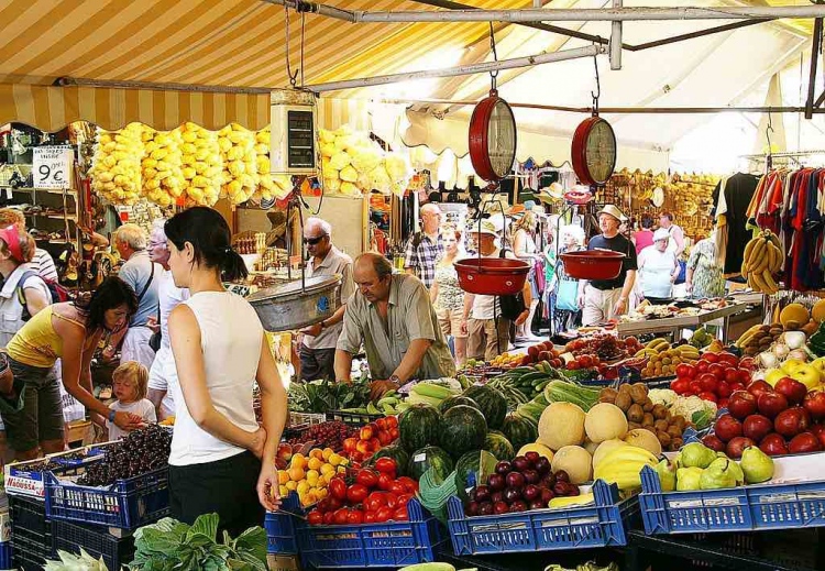 Mercados Laikí Agorá en Atenas