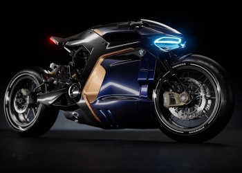 La nueva motocicleta BMW Café Racer, un concepto revestido de carbono concebido por Sabino Leerentveld