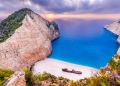 Playa de Navagio en Grecia