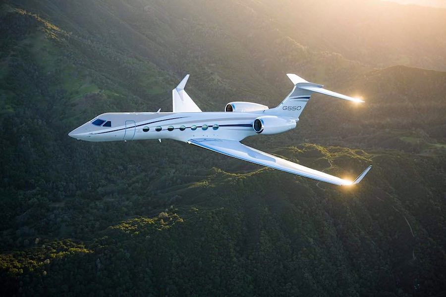 Los jets privados de mayor alcance del mundo en 2021: Gulfstream G550
