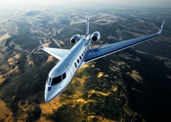 Jet privado. Viajes de negocios en modernos aviones de lujo