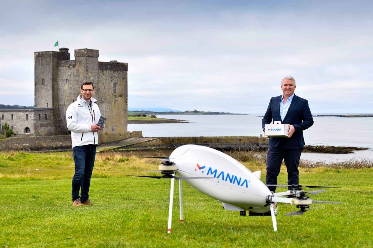 Samsung está entregando sus teléfonos inteligentes y dispositivos Galaxy en Irlanda utilizando drones