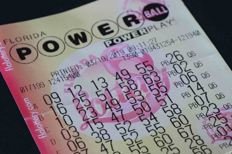 Boleto de lotería Powerball en Florida, Estados Unidos.