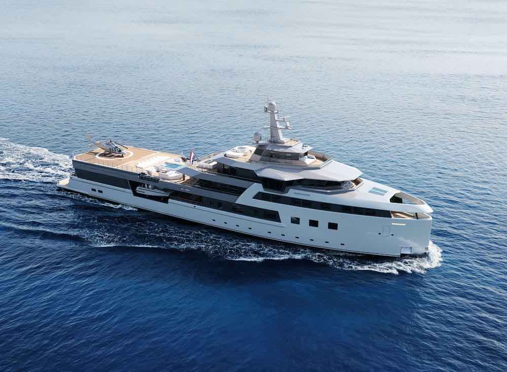 Damen Yachting presentó un nuevo diseño para el superyate SeaXplorer 77