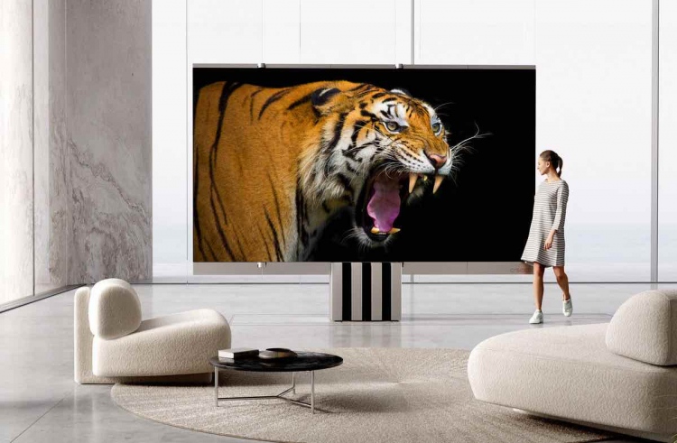 Presentan el primer televisor MicroLED plegable del mundo, con pantalla de 165 pulgadas y precio de 400.000 dólares