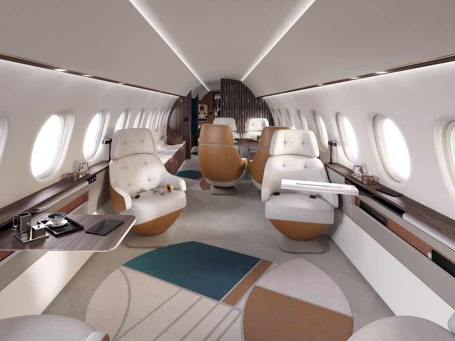 El nuevo jet de negocios Falcon 10X está aquí con la cabina más grande de su clase
