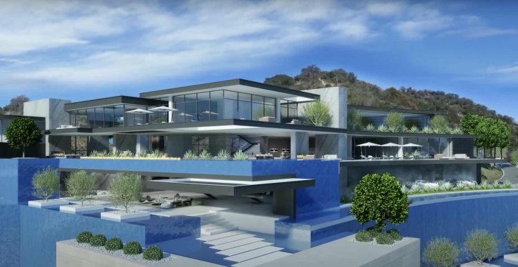 Esta mega mansión de $250 MILLONES y 78.000 pies cuadrados se encuentra en construcción en Beverly Hills, L.A.