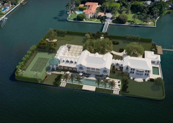 La icónica mansión de Tarpon Island en Palm Beach regresa al mercado con un precio de $120 millones