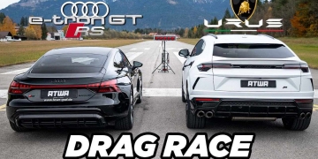 Audi RS E-Tron GT se enfrenta a Lamborghini Urus en un Drag Race