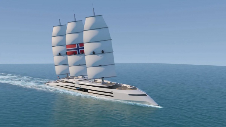 Norway, un concepto de superyate de 528 pies de largo inspirado en los barcos vikingos