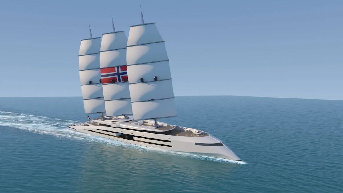 Norway, un concepto de superyate de 528 pies de largo inspirado en los barcos vikingos