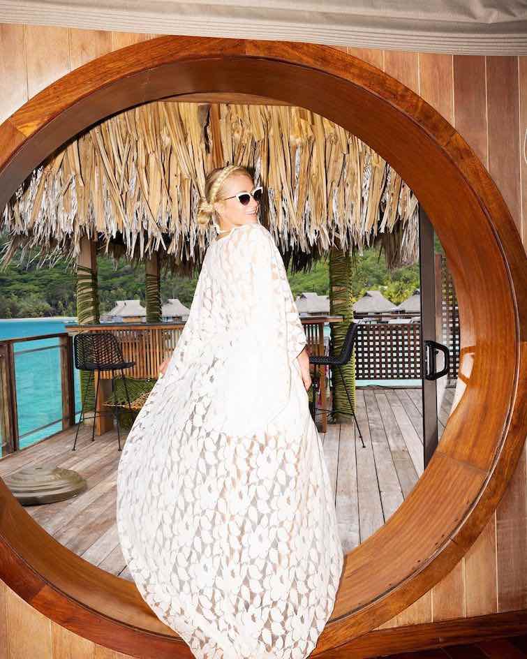 Luna de miel de Paris Hilton en el pintoresco resort Conrad Bora Bora.