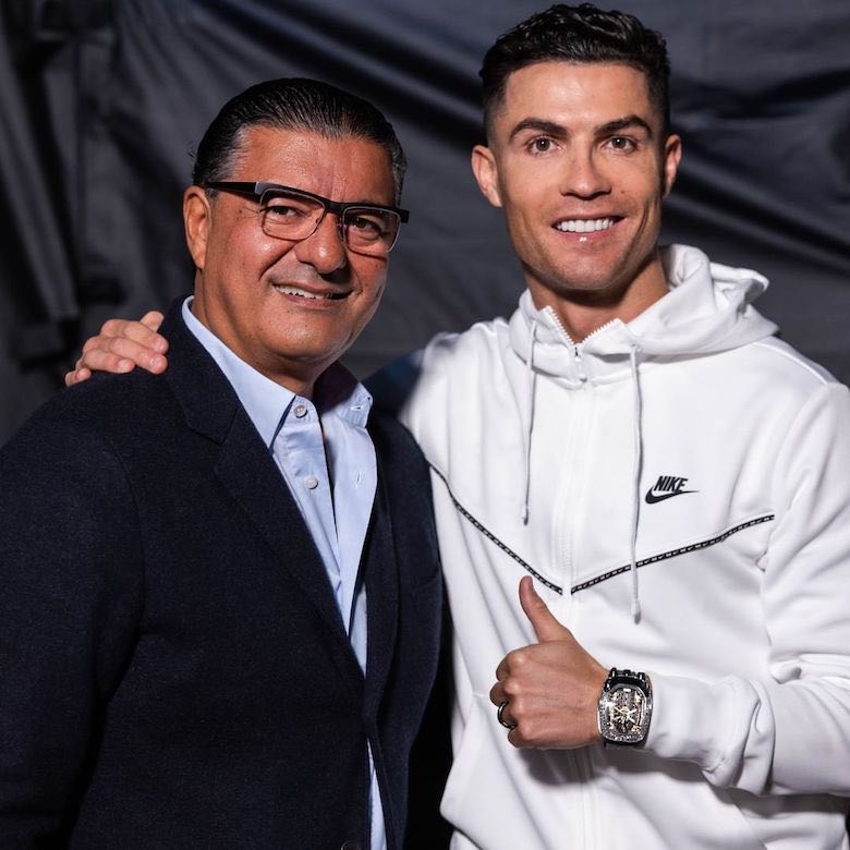 Jacob Arabo y Cristiano Ronaldo