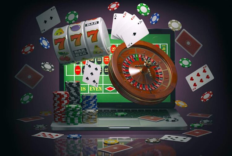 Concepto de casino en línea