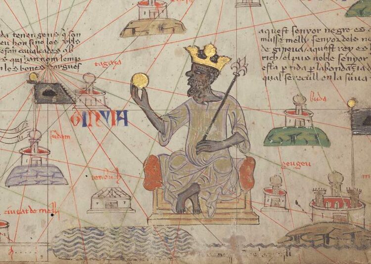Mansa Musa visita La Meca en 1324 EC con grandes cantidades de oro