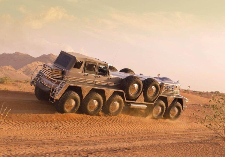 Conozca el Dhabiyan, el SUV más salvaje y más grande del mundo - ¡Tiene 10 ruedas y pesa 24 toneladas!