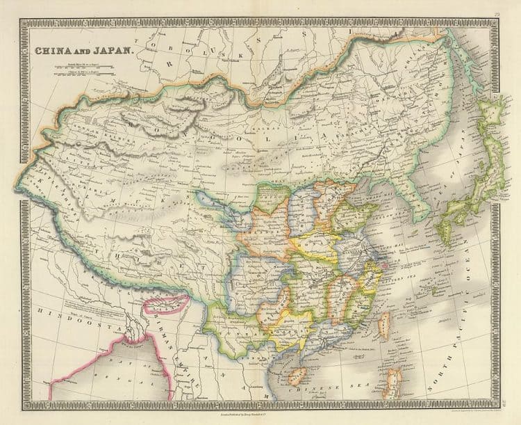 Mapa de La Dinastía Qing