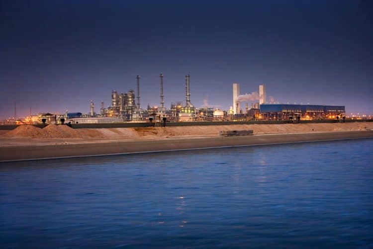 Planta de gas natural en Qatar